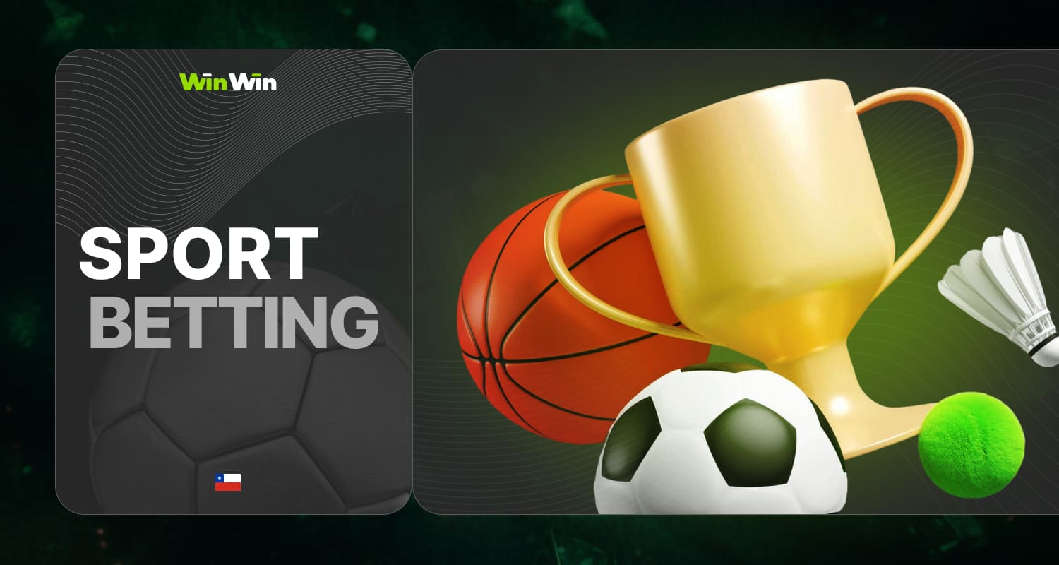 Winwin Chile sports betting section with a variety of offers and sports to bet on